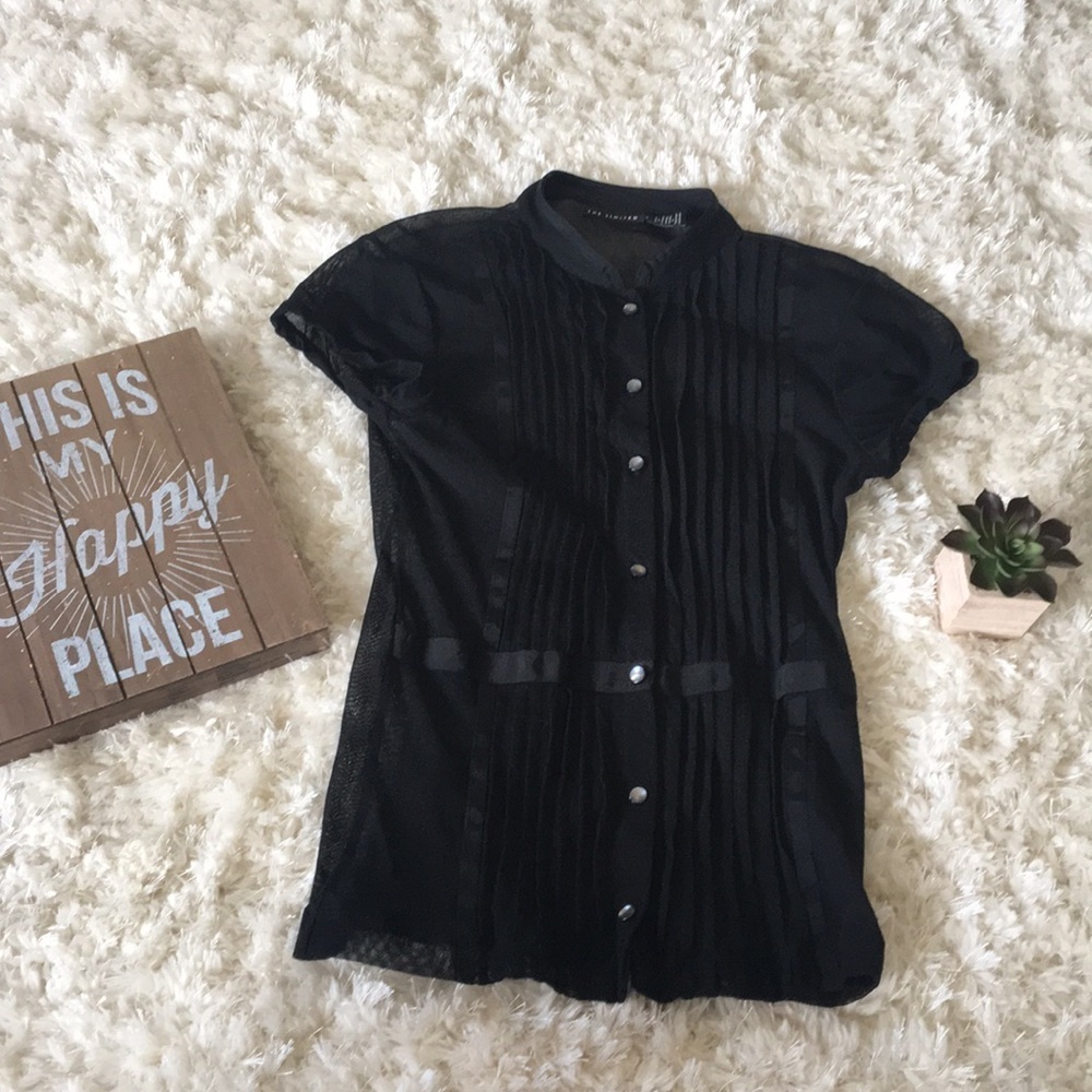 Sheer Black Top with Cami
